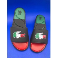 Chinelo Slide Confort Lacoste Preto Color  - Slides 