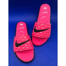 Chinelo Slide Confort Nike pink símbolo preto