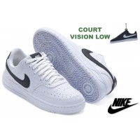 Tênis Nike Court Vision Branco/Preto - Tênis 