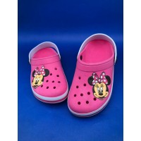 Crocs infantil personagens Minnie rosa chiclete   - Crocs Infantil 