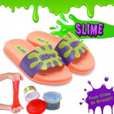 Kit Slide Infantil + slime amoeba Laranja  - Kits 