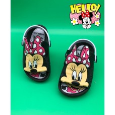 Babuche Baby personagens Minnie preta - Babuches 